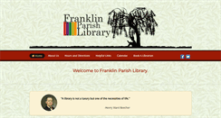 Desktop Screenshot of franklinparishlibrary.org