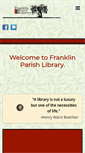 Mobile Screenshot of franklinparishlibrary.org